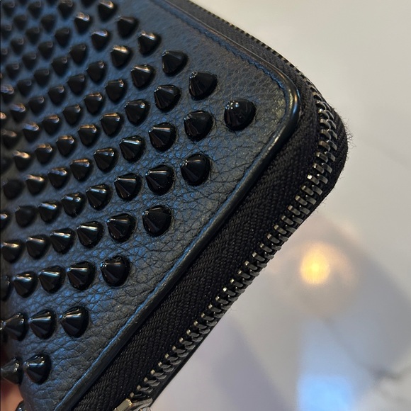 Christian Louboutin Black Spiked Wallet - Picture 7 of 11